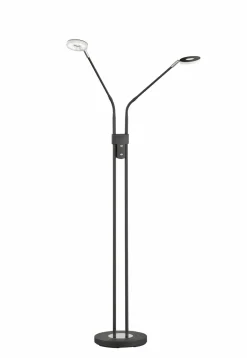 Fischer & Honsel LED-Stehleuchte 2flg schwarz