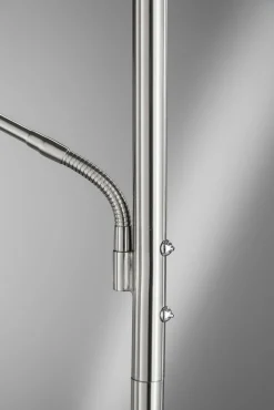 Fischer & Honsel LED-Stehleuchte 2flg silberfarben