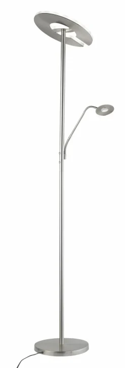 Fischer & Honsel LED-Stehleuchte 2flg silberfarben