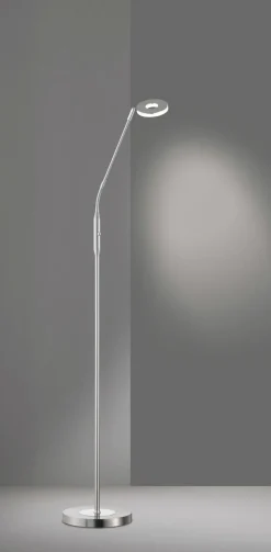 Fischer & Honsel LED-Stehleuchte 1flg silberfarben
