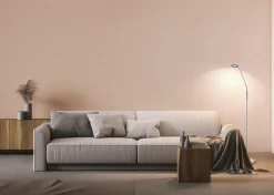 Fischer & Honsel LED-Stehleuchte 1flg silberfarben