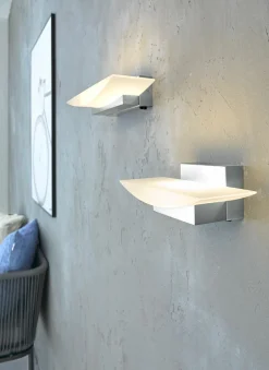 Fischer & Honsel LED-Wandleuchte 1flg silberfarben