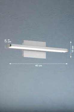 Fischer & Honsel LED-Wandleuchte 1flg silberfarben