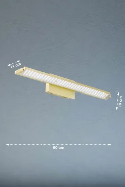 Fischer & Honsel LED-Wandleuchte 1flg goldfarben