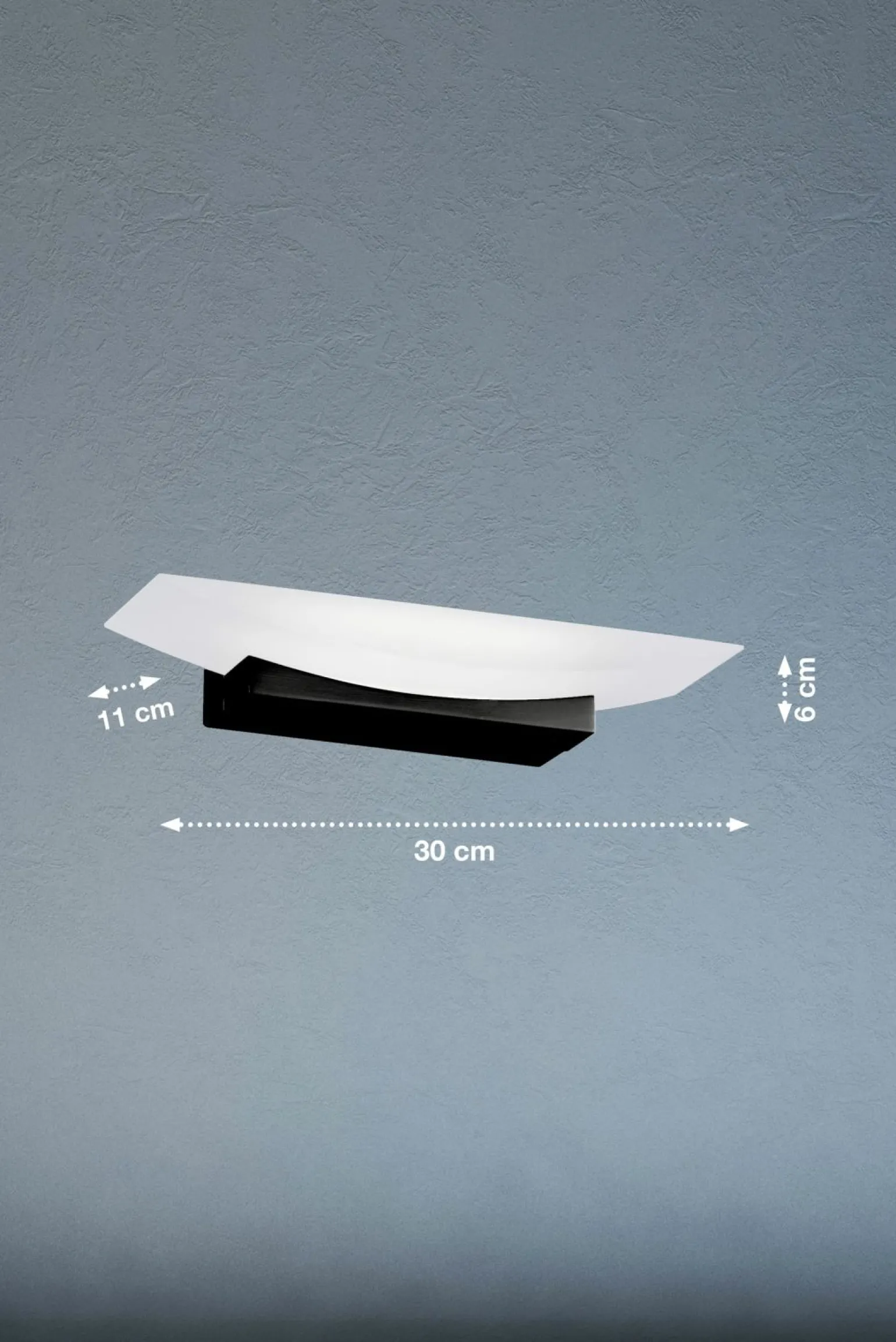 Fischer & Honsel LED-Wandleuchte 1flg schwarz