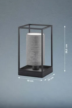 Fischer & Honsel Tischleuchte 1flg schwarz