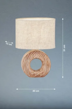 Fischer & Honsel Tischleuchte 1flg braun