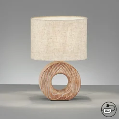 Fischer & Honsel Tischleuchte 1flg braun