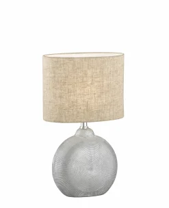 Fischer & Honsel Tischleuchte 1flg silberfarben