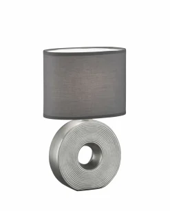 Fischer & Honsel Tischleuchte 1flg silberfarben