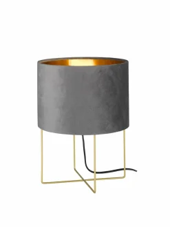 Fischer & Honsel Tischleuchte 1flg graugoldfarben