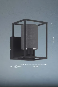 Fischer & Honsel Wandleuchte 1flg schwarz