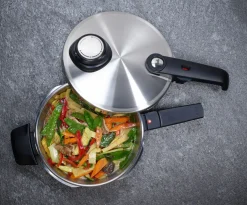 Fissler Schnellkochtopf 4,5l silberfarben