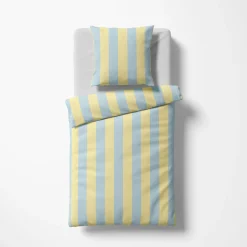 Fleuresse Satin-Bettwäsche blau