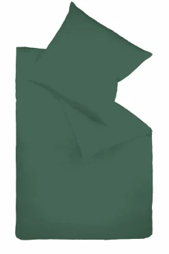 Fleuresse Uni-Satin-Bettwäsche grün