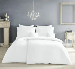 Fleuresse Uni-Satin-Bettwäsche weiß