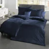 Fleuresse Uni-Satin-Bettwäsche blau