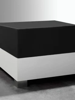 Fleuresse Uni-Satin-Bettwäsche schwarz