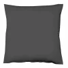 Fleuresse Uni-Satin-Kissenbezug grau
