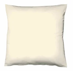 Fleuresse Uni-Satin-Kissenbezug beige
