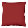 Fleuresse Uni-Satin-Kissenbezug rot