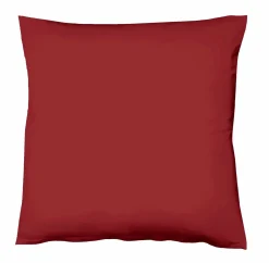 Fleuresse Uni-Satin-Kissenbezug rot