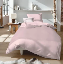 Fleuresse Uni-Satin-Kissenbezug pink