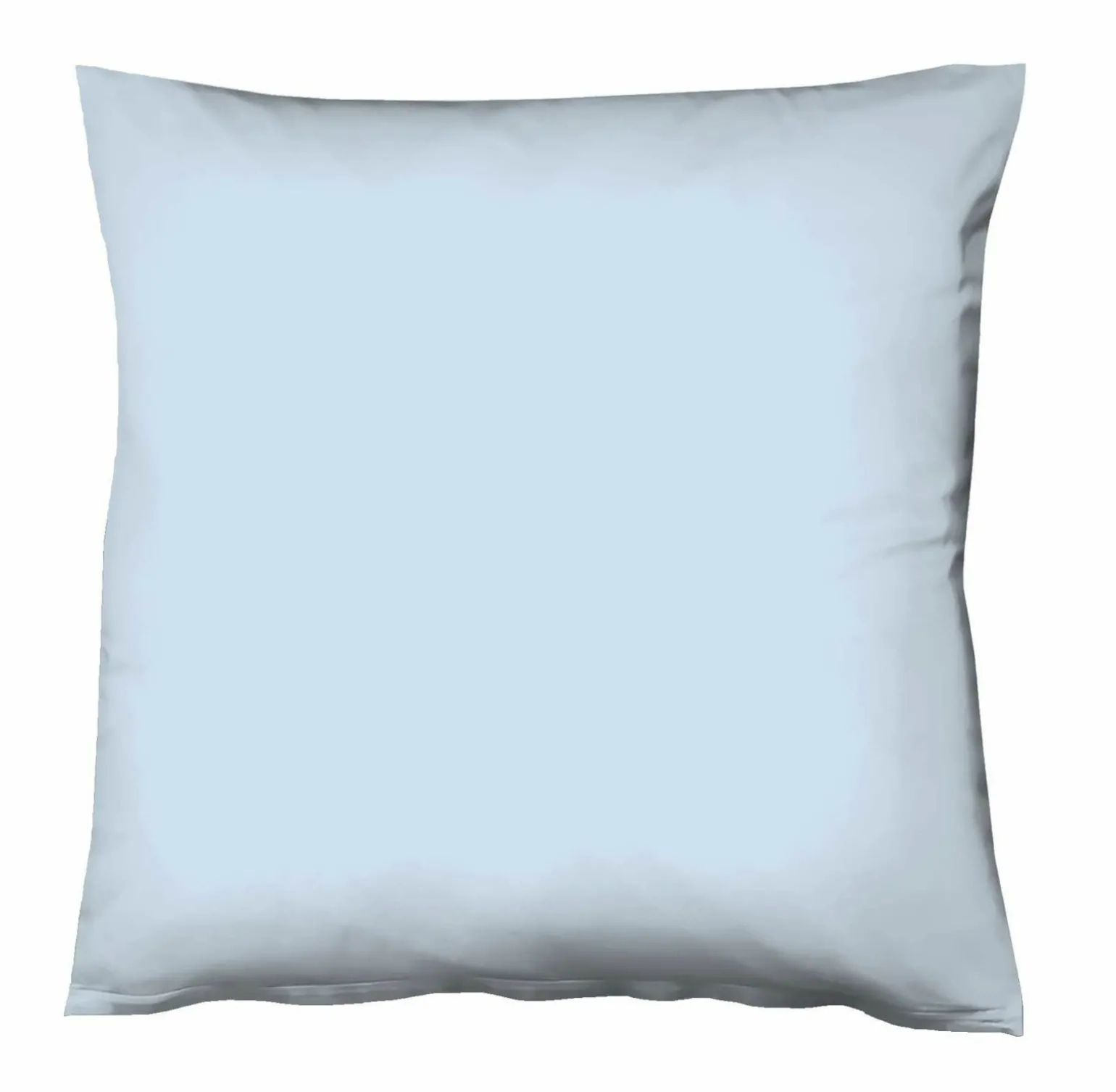 Fleuresse Uni-Satin-Kissenbezug blau