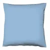 Fleuresse Uni-Satin-Kissenbezug blau