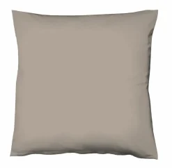 Fleuresse Uni-Satin-Kissenbezug grau