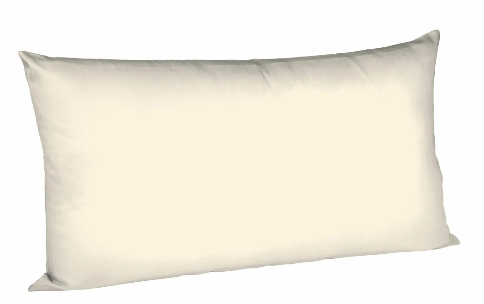 Fleuresse Uni-Satin-Kissenbezug beige