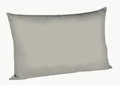 Fleuresse Uni-Satin-Kissenbezug grau
