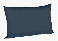 Fleuresse Uni-Satin-Kissenbezug blau