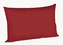 Fleuresse Uni-Satin-Kissenbezug rot
