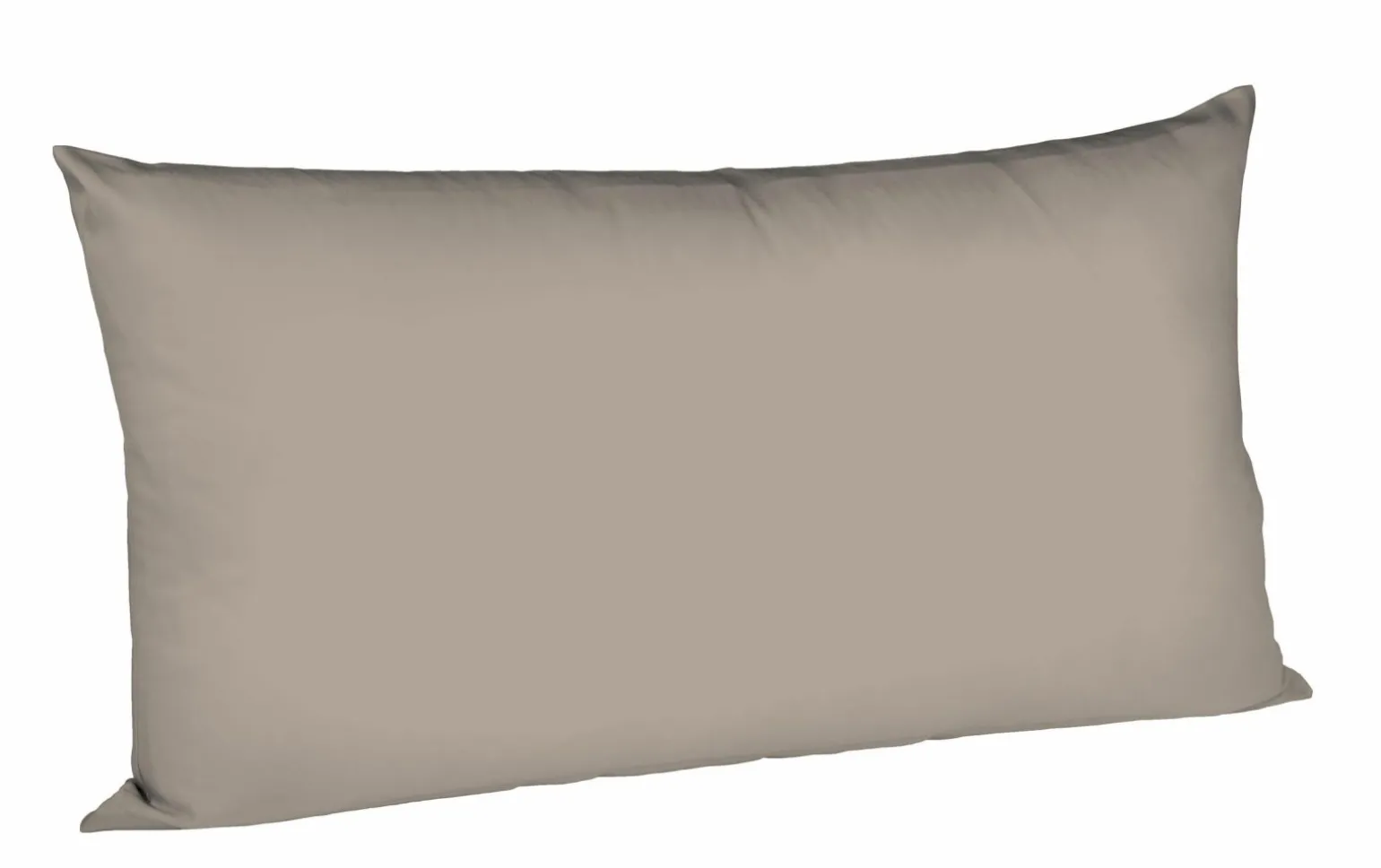 Fleuresse Uni-Satin-Kissenbezug grau