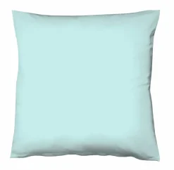 Fleuresse Uni-Satin-Kissenbezug blau