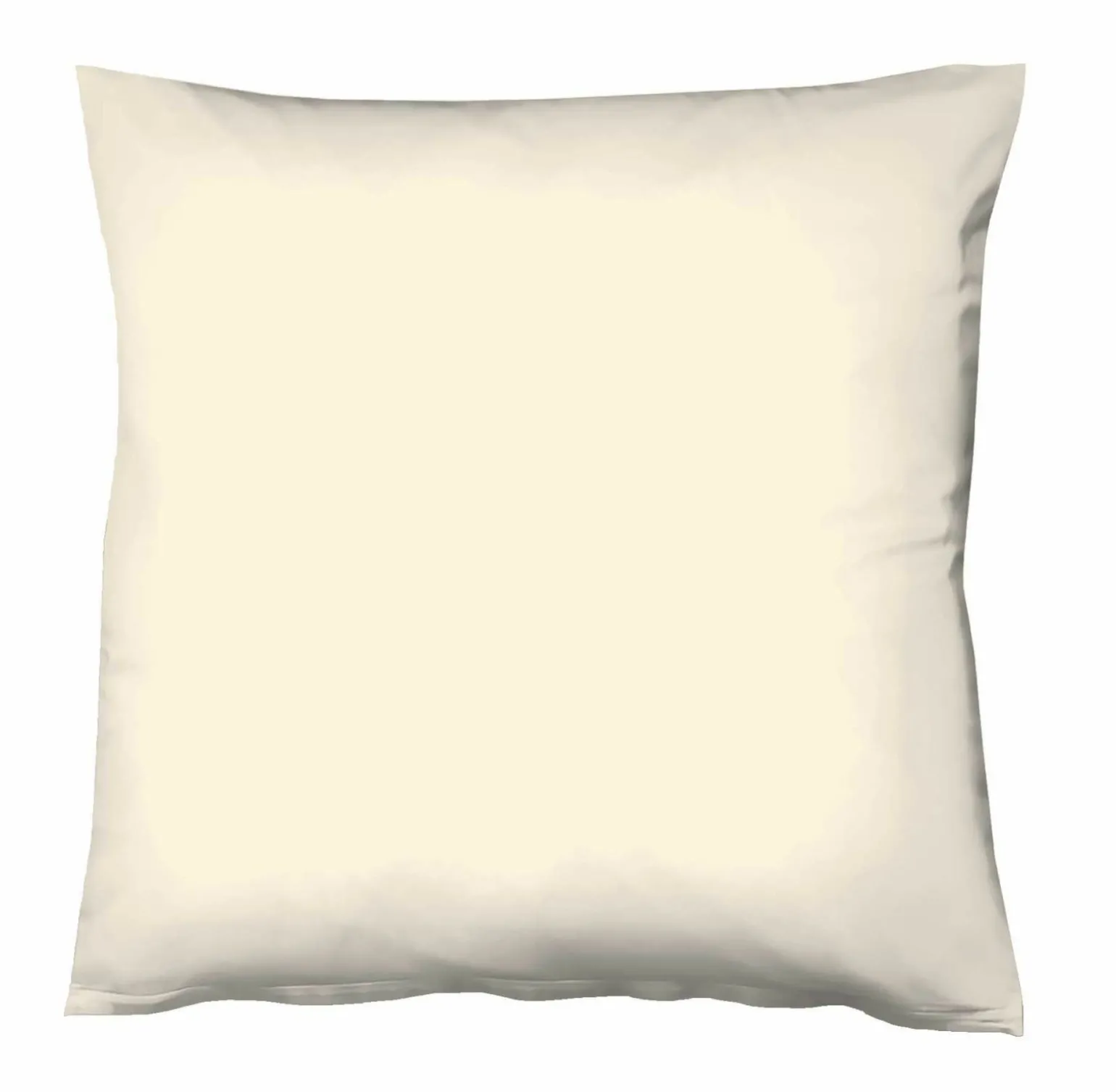 Fleuresse Uni-Satin-Kissenbezug beige