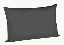 Fleuresse Uni-Satin-Kissenbezug grau