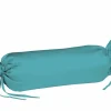 Fleuresse Uni-Satin-Nackenrollenbezug blau