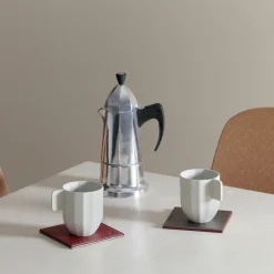 Freeform 4er Untersetzer 10x10cm violettrotgrau