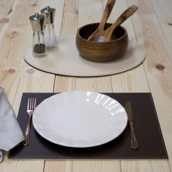 Freeform Tischset eckig 40x30cm beigebraun