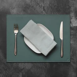 Freeform Tischset eckig 40x30cm grüngrau
