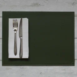 Freeform Tischset eckig 40x30cm grünbeige