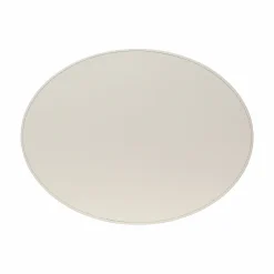 Freeform Tischset oval 45x34cm grauweiß