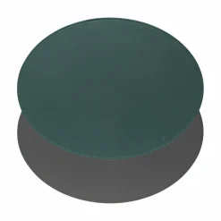 Freeform Tischset oval 45x34cm grüngrau