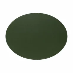 Freeform Tischset oval 45x34cm beigegrün
