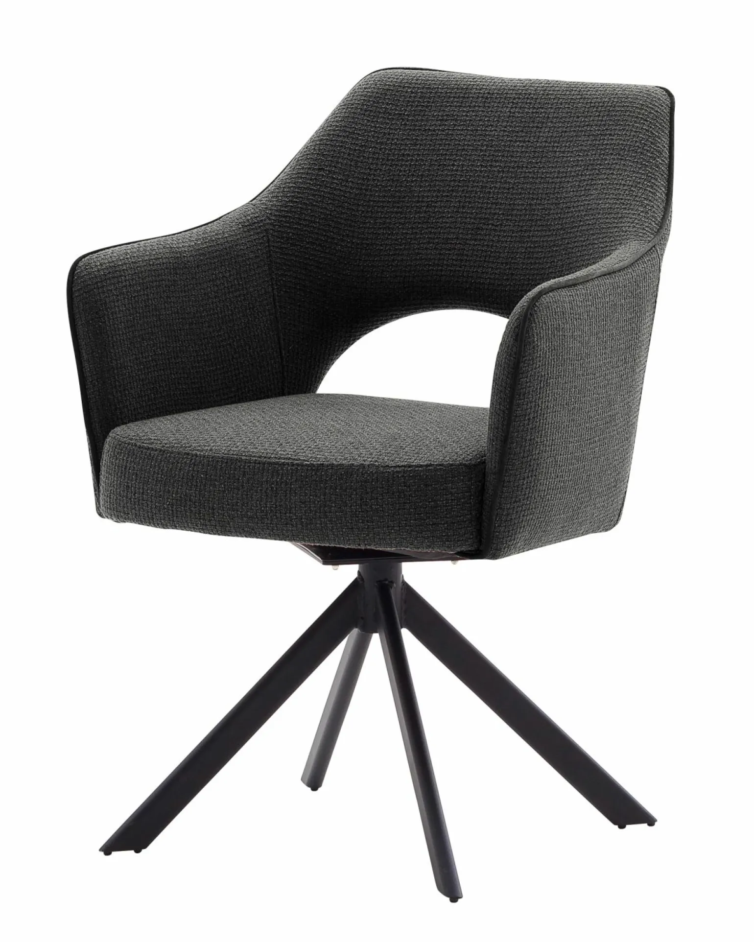 4-Fuß Armlehnstuhl grau