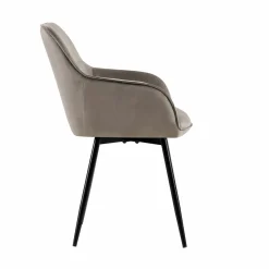 4-Fuß Stuhl drehbar grau