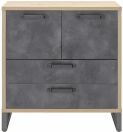 Funktionskommode grau