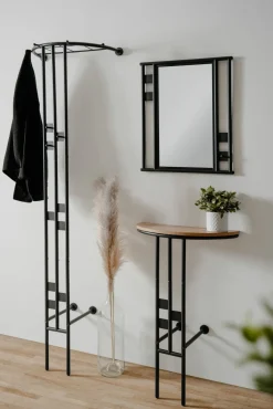 Garderoben Set schwarzbraun